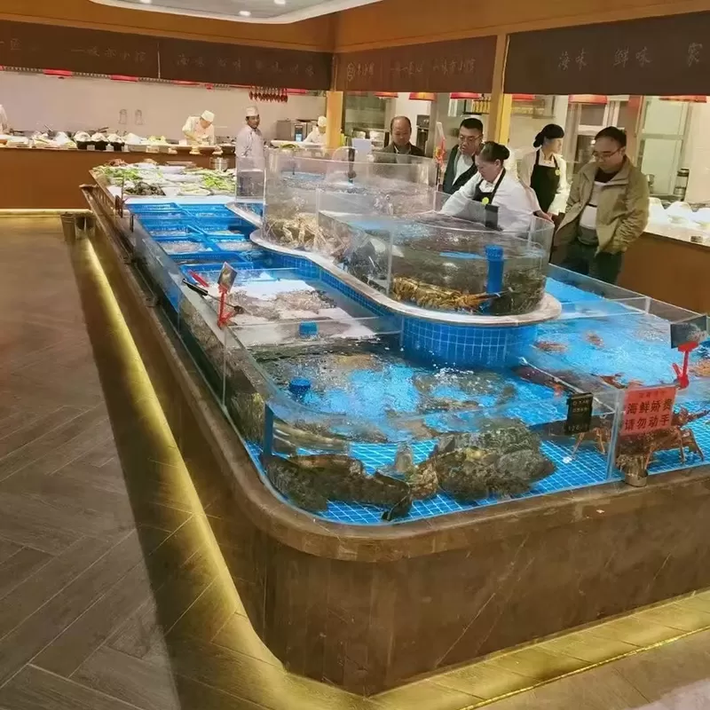Catering seafood fish tank
