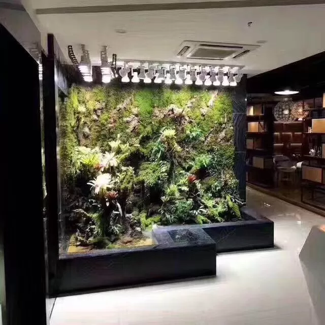 Customized floor-standing wall-mounted three-dimensional moss rainforest landscape ecological fish tank